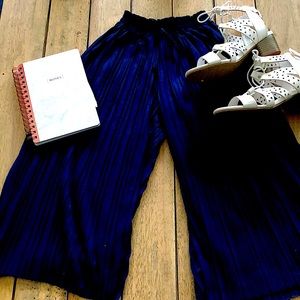 Navy blue culottes